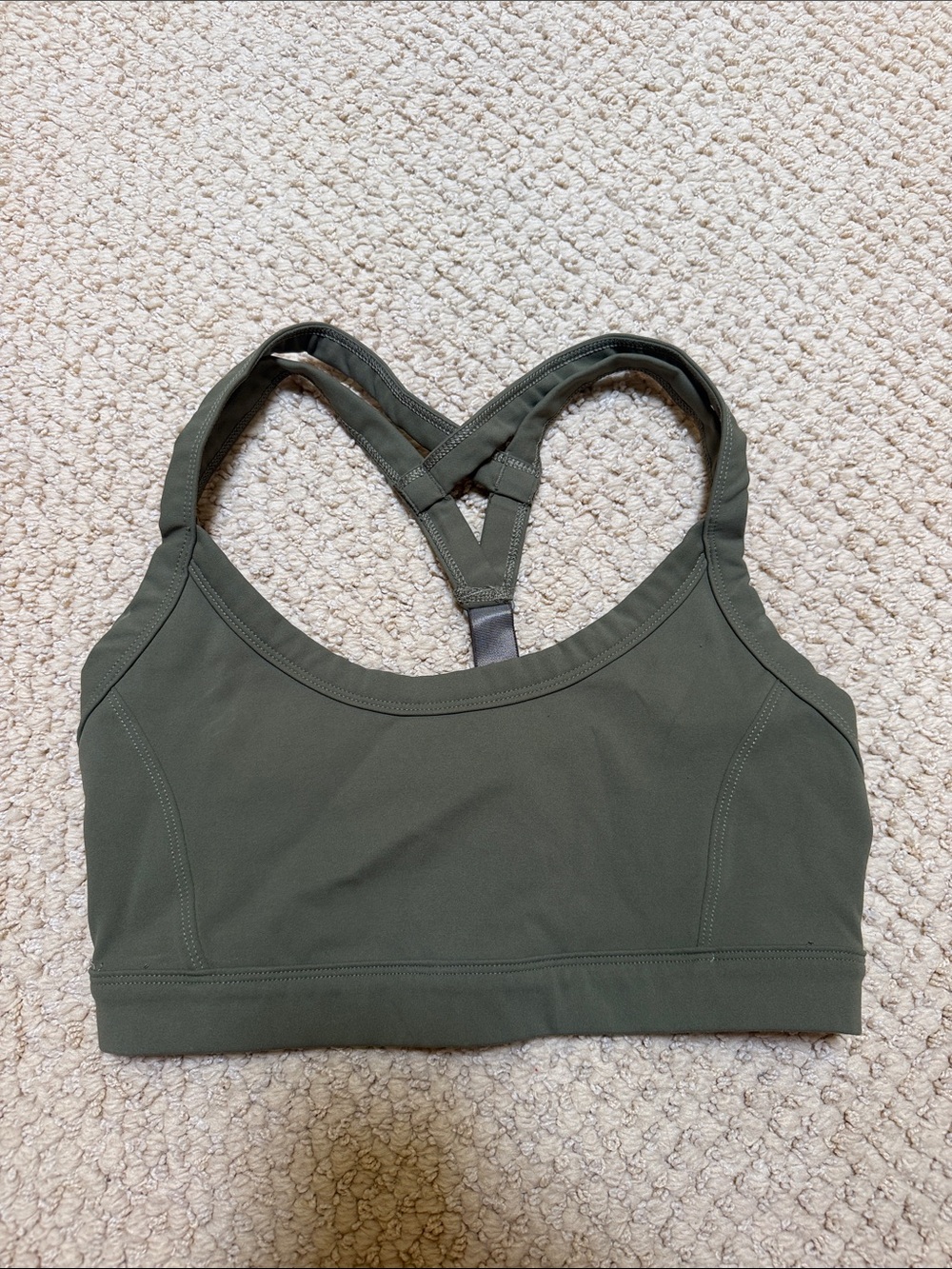 FP Movement by Free People Olive Crossback Sports Bra size S